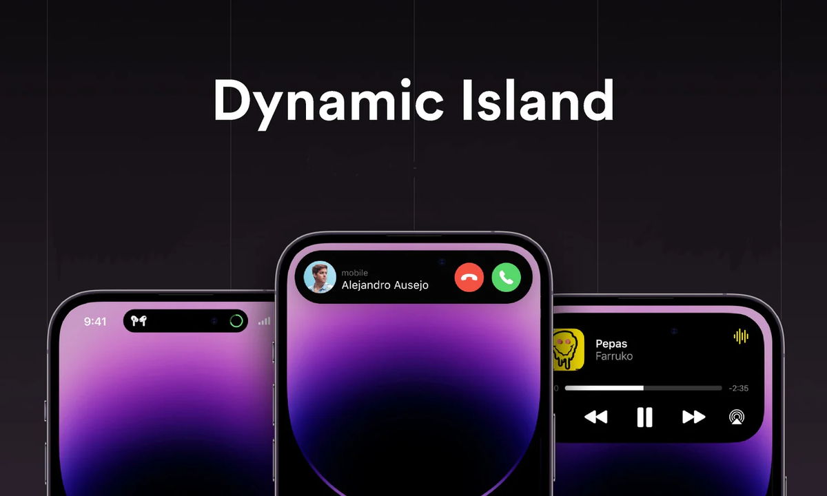 Dynamic Island dự kiến được thu nhỏ hoặc loại bỏ hoàn toàn trong các mẫu iPhone mới.(Ảnh: otofly)