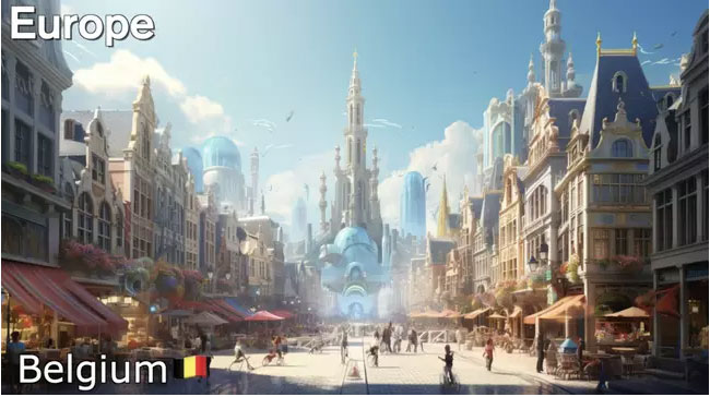 2. Nước Bỉ: Mang phong cách vương quốc cổ tích với kiến trúc cổ điển xen lẫn hiện đại.(Ảnh: 9news)
