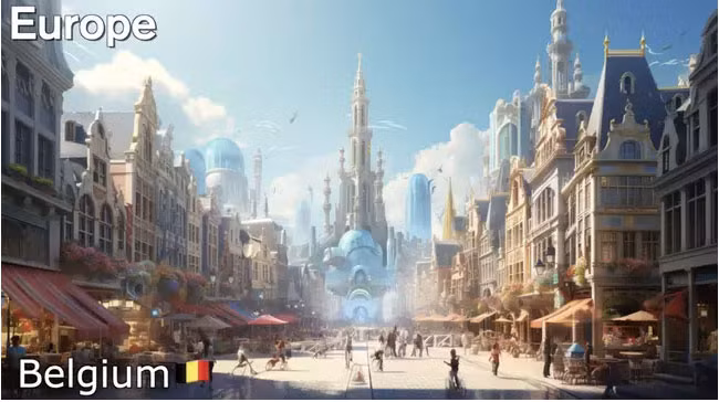 2. Nước Bỉ: Mang phong cách vương quốc cổ tích với kiến trúc cổ điển xen lẫn hiện đại.(Ảnh: 9news)