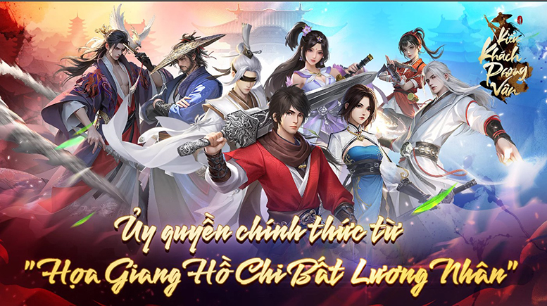 2. Kiếm Khách Phong Vân: Game võ hiệp thẻ bài auto battler, có đồ họa 2D+ và gameplay linh hoạt nhờ chế độ treo máy.(Ảnh: AFKMobi)