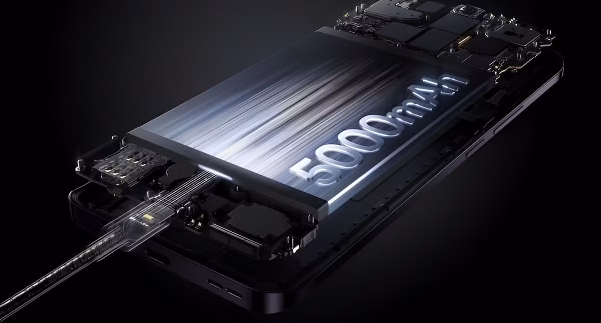 Pin 5.000 mAh kết hợp sạc nhanh 80W, chỉ cần sạc 10 phút đã đủ dùng tới 9 giờ gọi điện hoặc 6 giờ xem video. (Ảnh: Huy Hoàng Mobile)