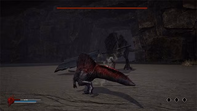 Cơ chế đỡ đòn của Dinoblade giống với các trò chơi như Lies of P và Sekiro.(Ảnh: dinoblade)