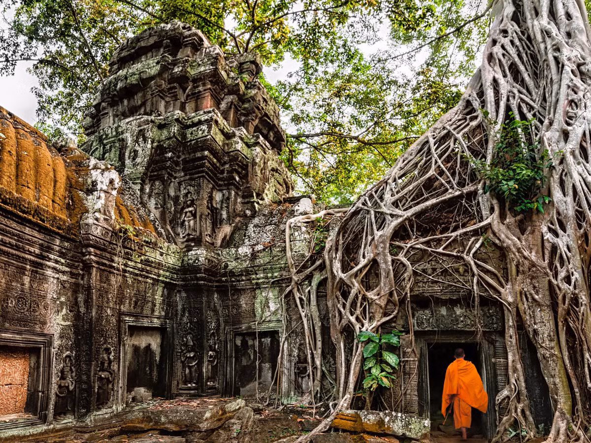 Angkor Wat ở Campuchia là một trong những điểm đến hấp dẫn ở châu Á.
