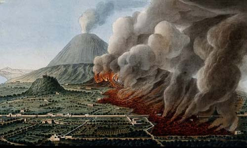 Năm 79 sau công nguyên, núi lửa Vesuvius phun trào khủng khiếp đã chôn vùi toàn bộ thành phố Pompeii cùng hơn 2.000 người.