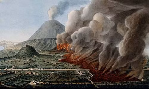 Năm 79 sau công nguyên, núi lửa Vesuvius phun trào khủng khiếp đã chôn vùi toàn bộ thành phố Pompeii cùng hơn 2.000 người.