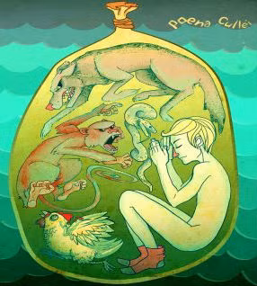 Vào thời cổ đại, hình phạt dành cho kẻ giết cha ở Rome là cái chết. Theo đó, nghịch tử phạm tội giết cha sẽ bị cho vào một chiếc túi cùng với rắn độc, chó và một con gà trống. Sự kiện lịch sử kỳ lạ này khiến không ít người rùng mình sợ hãi.