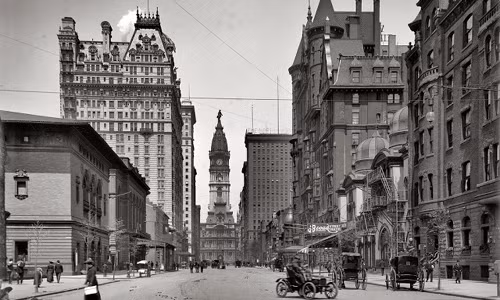 Thành phố nổi tiếng Philadelphia ở Pennsylvania, Mỹ năm 1905 đã xuất hiện nhiều tòa nhà cao tầng.