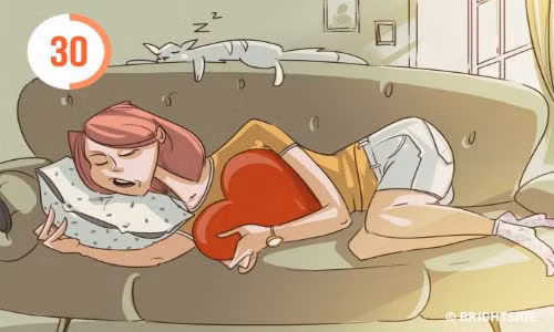 Trái tim khỏe mạnh: Các nhà nghiên cứu của Đại học Harvard (Mỹ) đã chỉ ra rằng những người thường xuyên ngủ trưa ít có nguy cơ mắc bệnh tim. Điều này cũng giúp họ ngăn ngừa mệt mỏi trong thời gian dài. Vì vậy, tốt nhất bạn nên có giấc ngủ ngắn khoảng 30 phút vào buổi trưa.