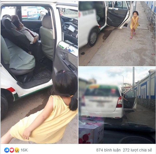Con gai nho trong cho ba lai taxi ngu gay xuc dong cong dong mang-Hinh-2
