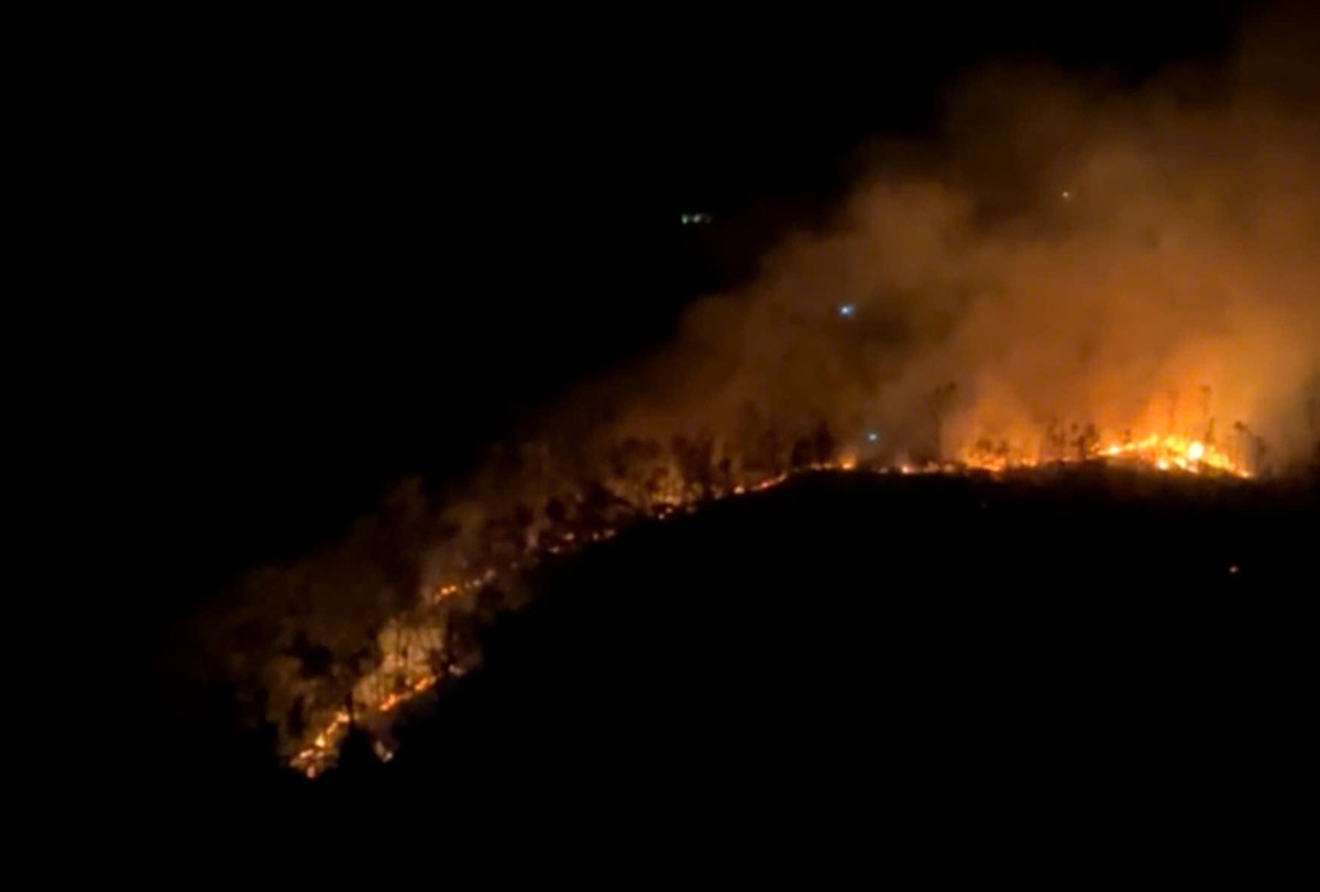 Hải Dương huy động 700 người dập tắt đám cháy rừng núi An Phụ Hai Duong huy dong 700 nguoi dap tat dam chay rung nui An Phu