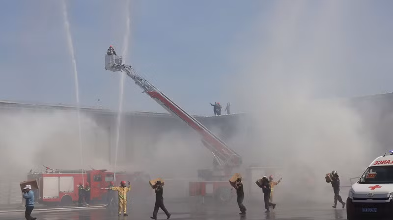 Theo ông Quân, cuộc diễn tập nhằm nâng cao trách nhiệm của các cấp, các ngành, các lực lượng trong công tác PCCC&amp;CNCH; tăng cường khả năng ứng phó, xử lý của của các lực lượng trong các tình huống tai nạn, sự cố, phát huy tối đa hiệu quả phương châm “4 tại chỗ"; hạn chế đến mức thấp nhất thiệt hại về người và tài sản do cháy, nổ, tai nạn, sự cố gây ra. 