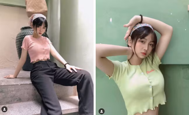 Hải Yến thường mix đồ hack dáng và khoe eo với áo croptop, quần cạp cao, bên cạnh đó còn phối thêm phụ kiện tóc để trông nổi bật và nhí nhảnh hơn.