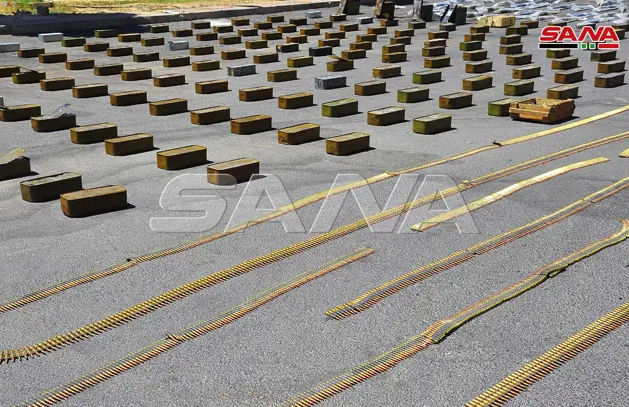 Số vũ khí trên được "tập kết" tại một địa điểm.