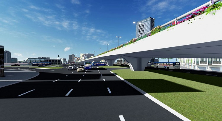 Can canh thiet ke cau vuot Lang Ha, Nguyen Chi Thanh tren duong Vanh dai 1-Hinh-5