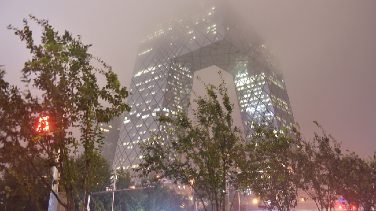 Đây là trận mưa lớn nhất tại Bắc Kinh kể từ đầu mùa mưa lũ năm nay. Ảnh: CGTN.