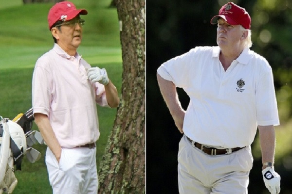 Trước đó, vào tháng 11/2017, ông Abe và Tổng thống Trump từng có màn "so tài" tại câu lạc bộ Golf Kasumigaseki ở Nhật Bản. Hai nhà lãnh đạo chơi cùng golfer số 1 Nhật Bản, Hideki Matsuyama.