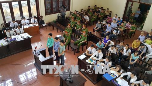 Quang cảnh phiên tòa, sáng 23/5. Ảnh: Thanh Hải/TTXVN.