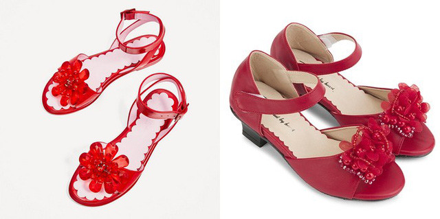 Nếu không được bày bán trong cửa hàng chính hãng của Zara, có lẽ chẳng ai tin những đôi dép này là hàng hiệu với giá bán cả triệu đồng.