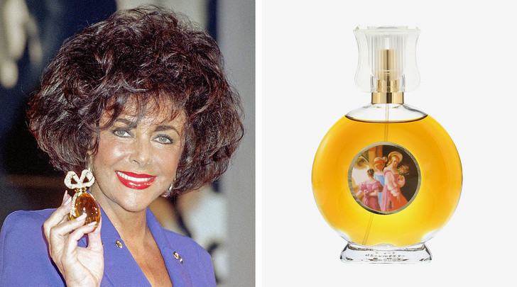 Elizabeth Taylor tạo ra một số dòng nước hoa khá thành công như Black Pearls, Passion, Forever Elizabeth, White Diamonds… Elizabeth Taylor chọn White Diamonds dùng nhiều nhất.