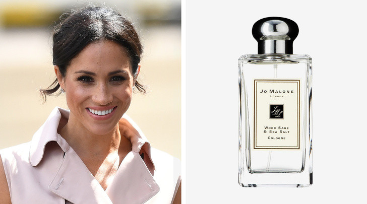 Meghan Markle đặc biệt yêu thích hai loại nước hoa là Wild Bluebell và Wood Sage &amp; Sea Salt của nhãn hiệu Jo Malone.