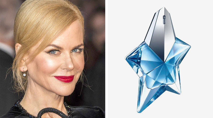 Nữ diễn viên Nicole Kidman hay sử dụng dòng nước hoa Angel của Thierry Mugler.