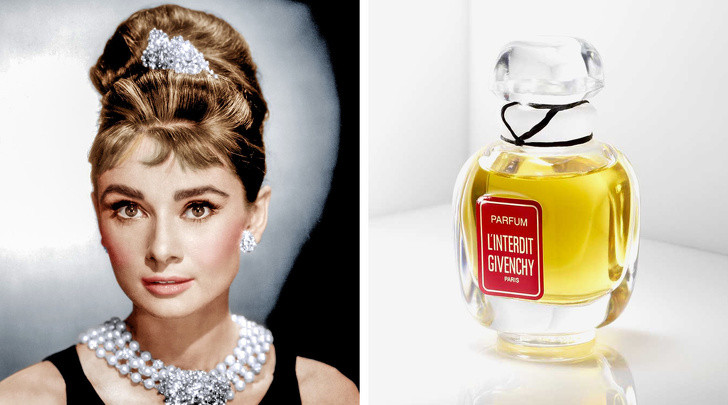 Audrey Hepburn đặt sản xuất riêng cho mình loại nước hoa L’Interdit. Nhưng năm 1960, nhiều phụ nữ cũng mua được L’Interdit và sở hữu mùi hương giống Audrey Hepburn.