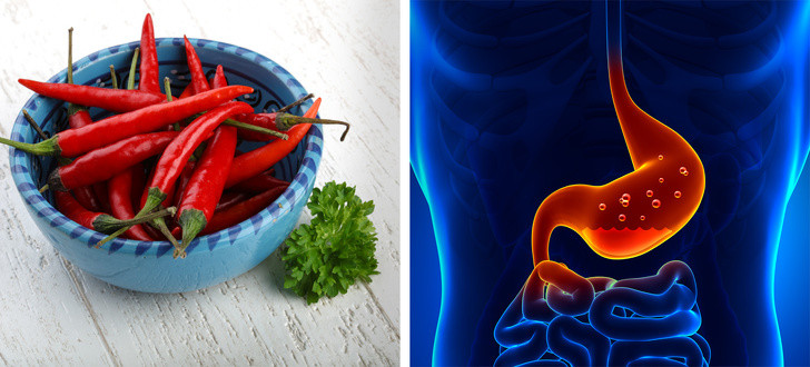 Thức ăn cay cũng có thể làm hỏng giấc ngủ bạn bằng cách gây ra chứng ợ nóng trong cổ họng. Cùng với các vấn đề tiêu hóa, thức ăn cay làm tăng nhiệt độ cơ thể, điều này có thể làm tăng nguy cơ thức giấc vào ban đêm.