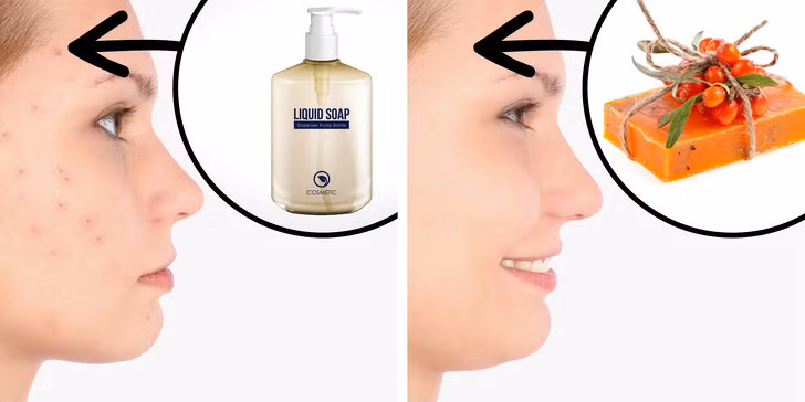 Sử dụng xà phòng thơm: Nếu bạn có làn da nhạy cảm, xà phòng thơm không hề tốt cho bạn. Một số hóa chất trong xà phòng và sữa tắm có thể gây kích ứng, đặc biệt là nước hoa. Nếu da khô và nhạy cảm, sử dụng sữa tắm không mùi.