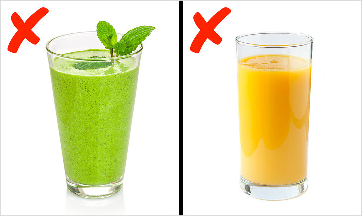 Nước trái cây và sinh tố gây cảm giác da bẩn: Việc ép nước trái cây khiến chất xơ trong rau quả mọng biến mất. Vì vậy, nếu bạn không bổ sung chất xơ, khả năng cơ thể tự làm sạch sẽ giảm đi.