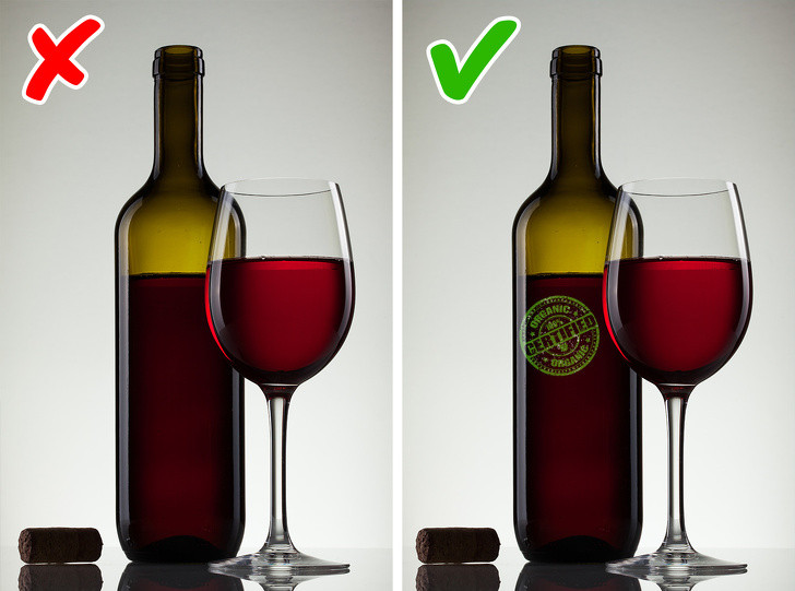 Rượu hữu cơ được sản xuất từ nho trồng không có thuốc trừ sâu. Nó chứa chất chống oxy hóa resveratrol và là thức uống không gây hại cho sức khỏe của bạn.