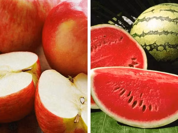 Táo + Dưa hấu: Sự kết hợp thực phẩm này giúp món tráng miệng ngon lành hỗ trợ bạn giảm cân.