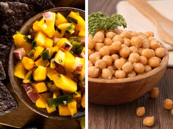 Sốt Salsa + Đậu gà: Hai thực phẩm này khi kết hợp với nhau sẽ giúp giảm cân nhanh hơn nhờ chúng ít calo và giàu lượng protein.