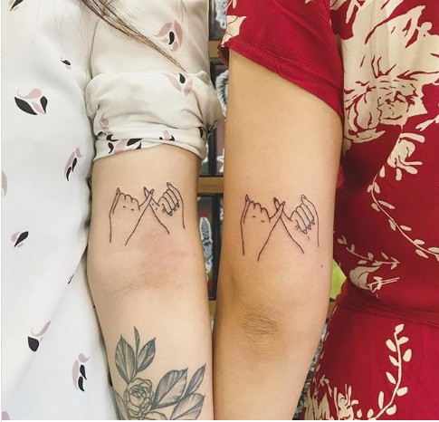 Hình xăm nho nhỏ nhưng mang ý nghĩa hết sức đáng yêu.