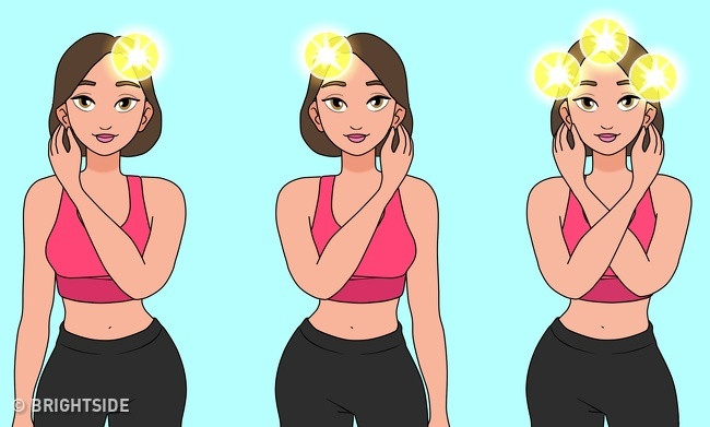 Bước 4. Nâng bàn tay trái lên, đưa qua phần trên của cơ thể và đặt lên tai phải. Đảm bảo ngón cái nằm ở phía trước của tai. Bây giờ nhấc tay phải lên, đưa qua phần trên của cơ thể và lấy phần tai trái của bạn. Ngoài ra, đảm bảo ngón tay phải của bạn ở phía trước tai. Bạn phải bấm cả hai tai cùng một lúc.