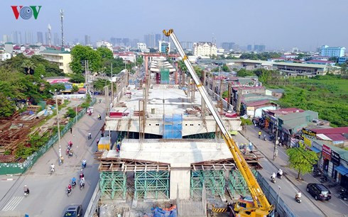 Dự án metro Nhổn - ga Hà Nội (tuyến số 3) đã hoàn thành được khoảng trên 30% tiến độ công việc.