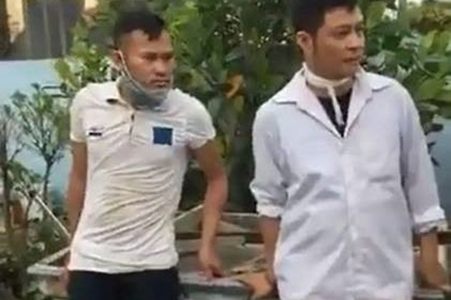 Hai đối tượng trong vụ việc. Ảnh Facebook.