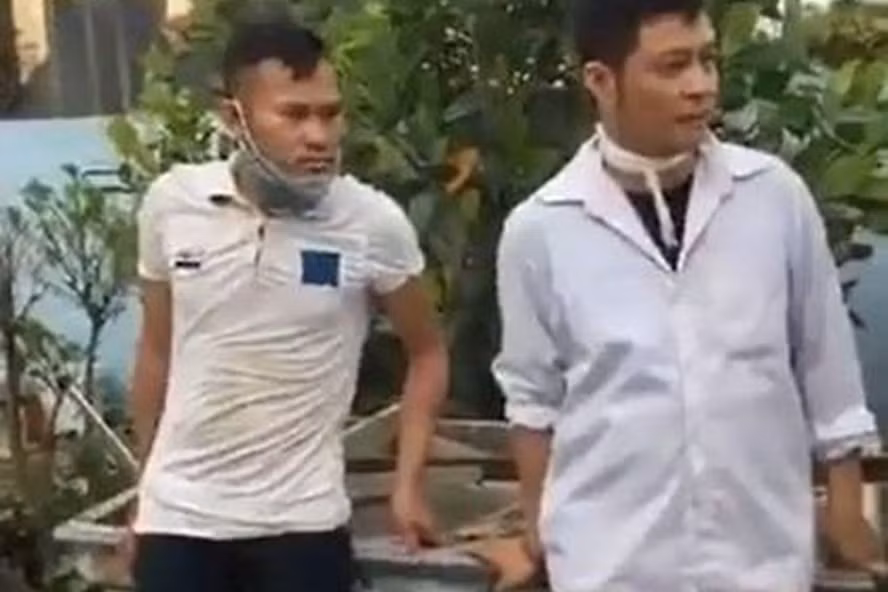 Hai đối tượng trong vụ việc. Ảnh Facebook.