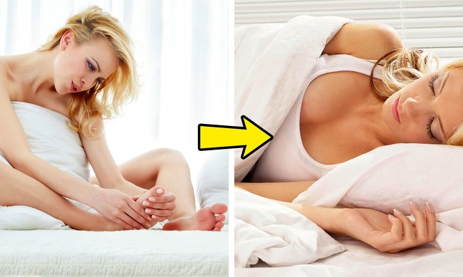 Bạn cũng có thể dễ dàng có được một giấc ngủ ngon bằng cách massage chân.