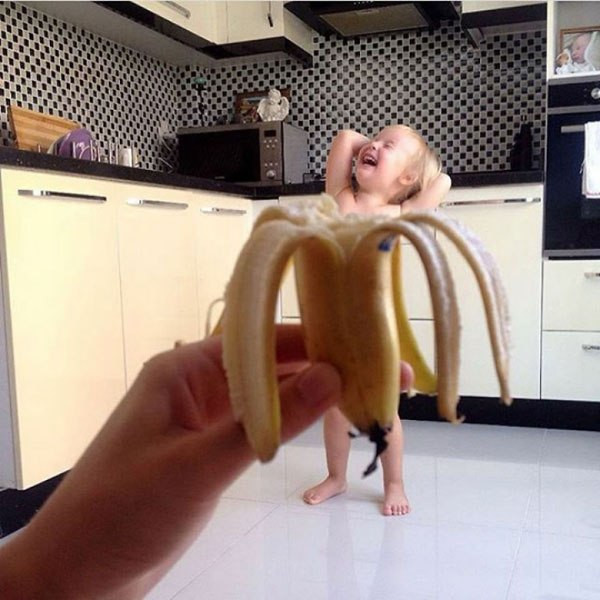 ...tới quả chuối...