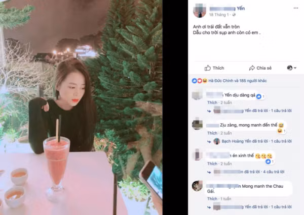 Chỉ cần B.H.Y đăng gì trên trang cá nhân là Đức Chinh sẽ ở đó.