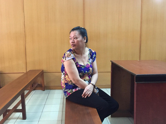 Bị cáo Kim Mai Lợi tại phiên xét xử.