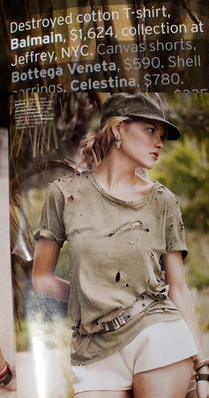 Chiếc áo rách rưới này sẽ trở thành xu hướng thời trang?