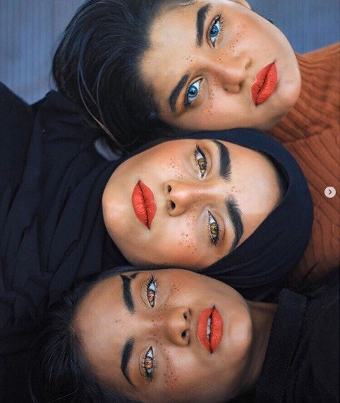 Ba chị em đều xinh đẹp. Ảnh: BS.