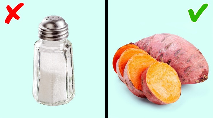 Cố gắng tránh natri bởi nó khiến cơ thể giữ nước, làm bắp chân sưng phù. Chúng ta cần tránh ăn mặn và thức ăn chế biến như khoai tây chiên, thực phẩm đóng hộp, nước giải khát... để cắt giảm lượng natri.