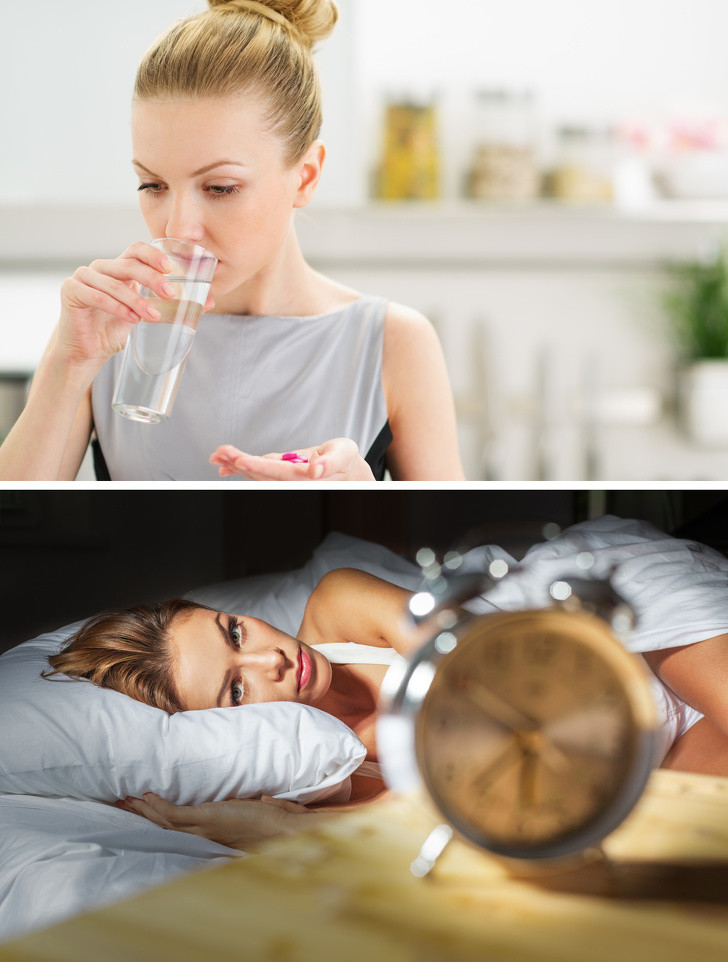 Đừng uống thuốc gần giờ đi ngủ bởi một số loại có thể khiến bạn mất ngủ. Nếu bạn phải uống thuốc, hãy hỏi bác sĩ về thời gian tốt nhất để uống.