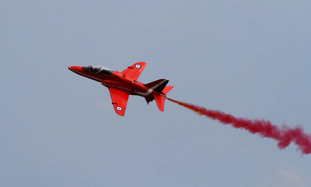 Một máy bay Hawk thuộc nhóm "Mũi tên đỏ" - Ảnh: AFP