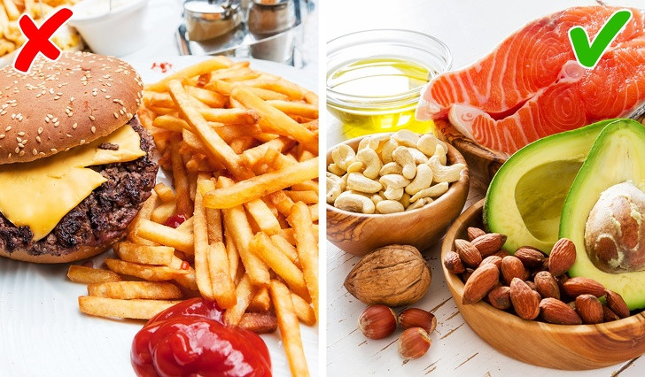 3. Ăn ít calo hơn: Để sống lâu và trẻ mãi, bạn cần điều chỉnh chế độ ăn, cắt giảm lượng calo không cần thiết từ đồ ăn nhanh, thức uống có ga.