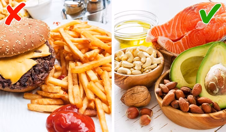 3. Ăn ít calo hơn: Để sống lâu và trẻ mãi, bạn cần điều chỉnh chế độ ăn, cắt giảm lượng calo không cần thiết từ đồ ăn nhanh, thức uống có ga.