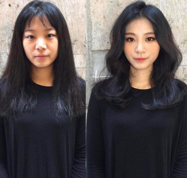 Eyeliner giúp mắt sâu và to hơn, điểm thêm chút má màu cam nữa là cam đoan trẻ hơn chục tuổi.