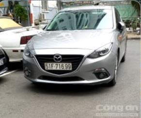 Chiếc xe ô tô 4 chỗ được Tuấn sử dụng làm phương tiện thu hồi nợ.